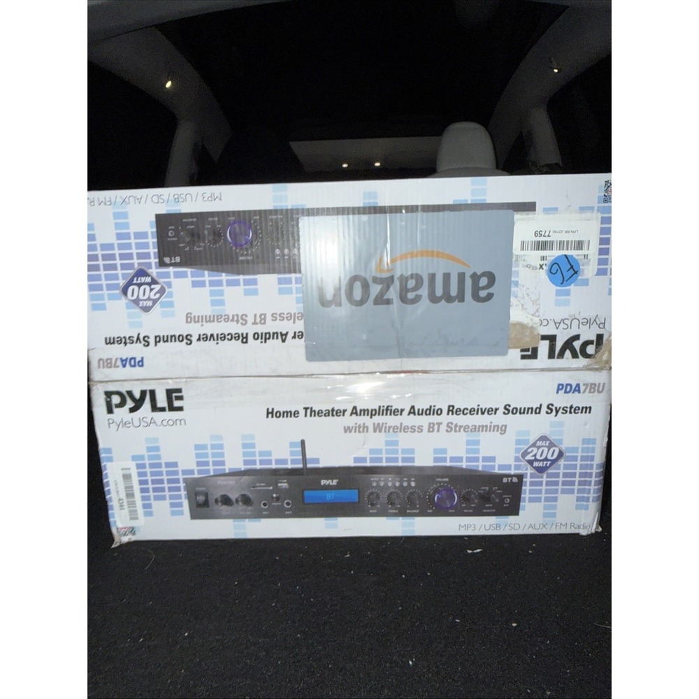 Pyle Home PDA7BU Home Theater Receiver Amplifier MP3/USB/SD/AUX/FM Read